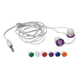 Button Style Colored Ear Buds